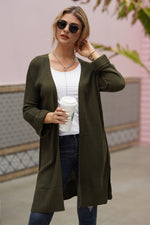 Open Front Long Sleeve Cardigan