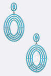 Crystal Oval Drop Iconic Earrings