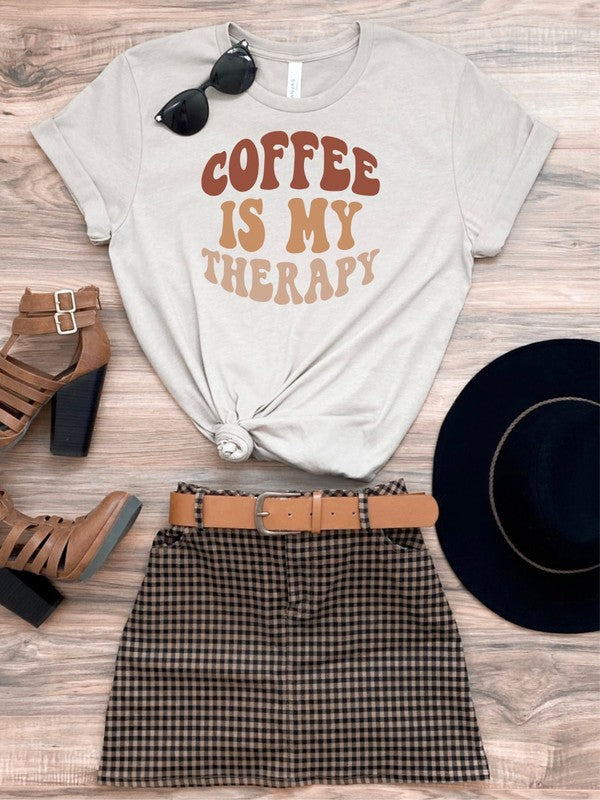 Coffee Is My Therapy Boutique Tee