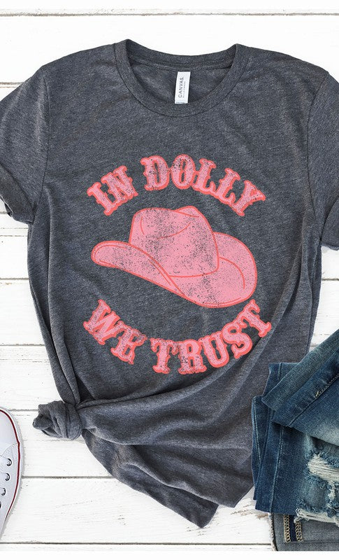 Retro In Dolly We Trust Graphic Tee