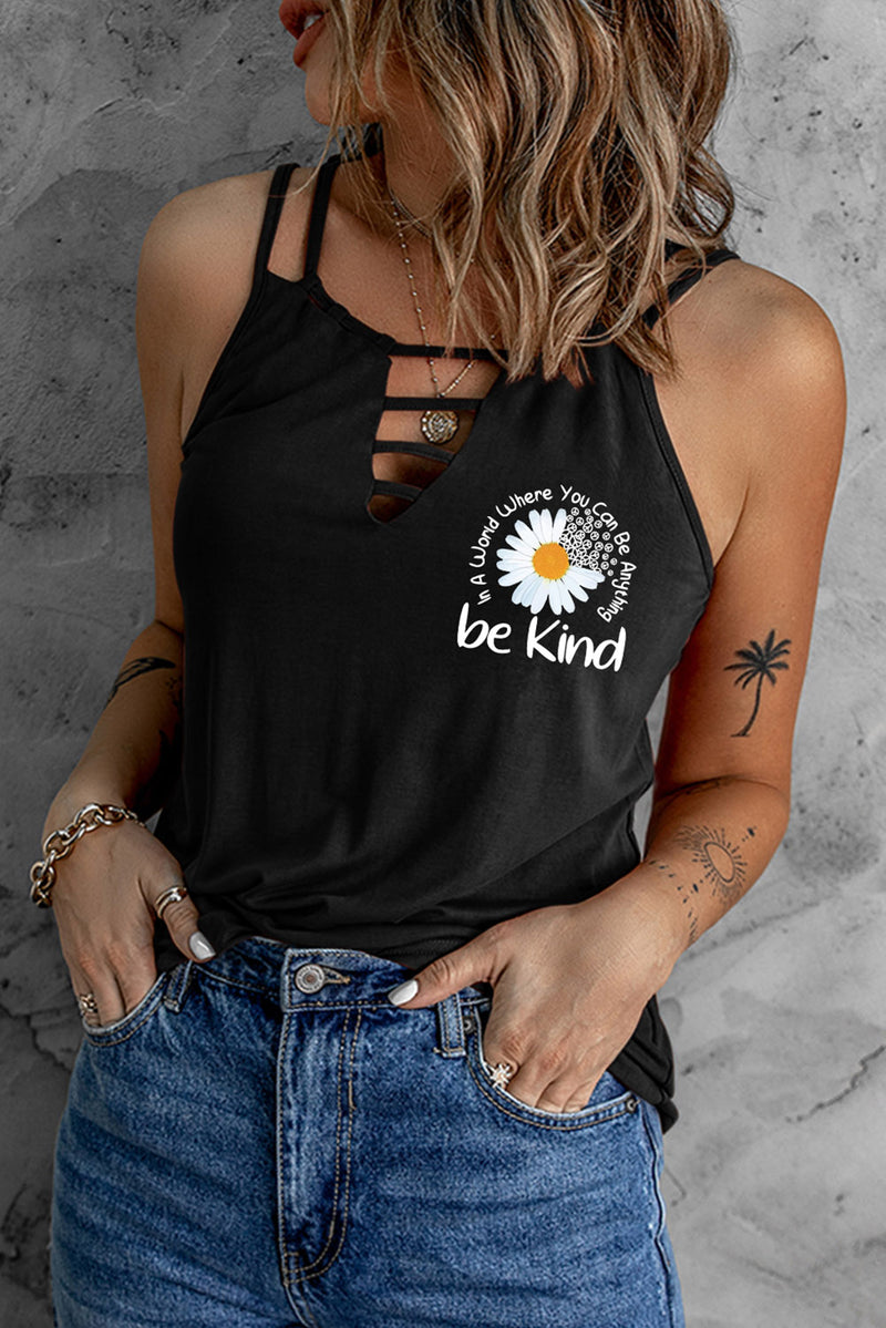 BE KIND Graphic Double-Strap Cami